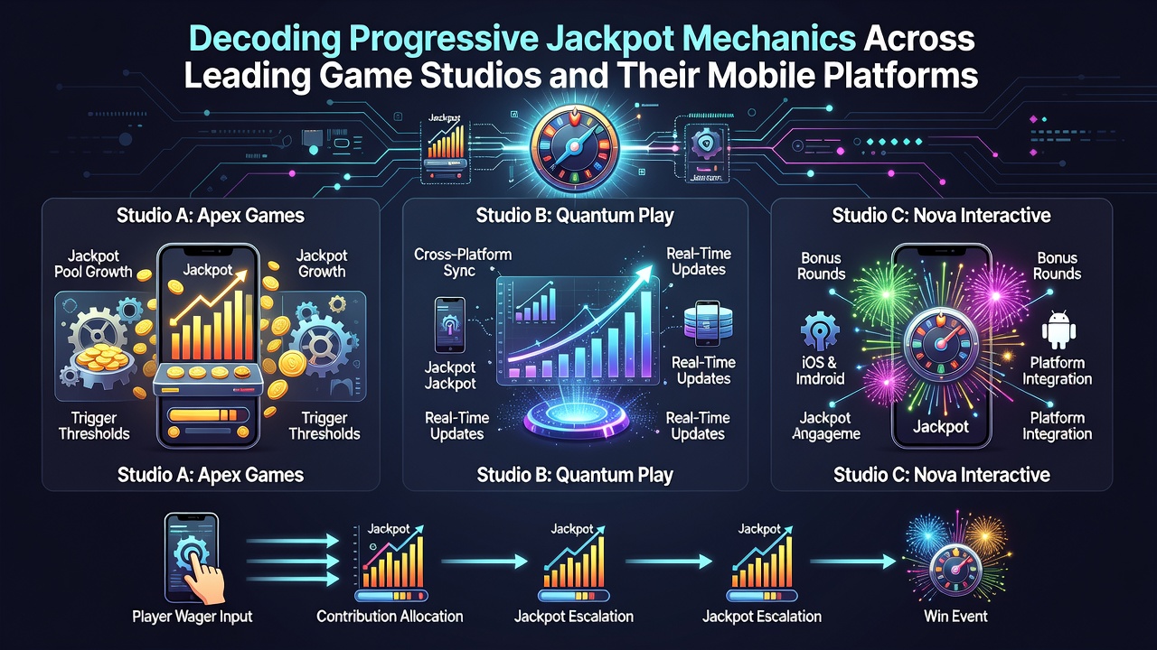 Mobile Schnittstelle eines progressiven Jackpot-Spiels