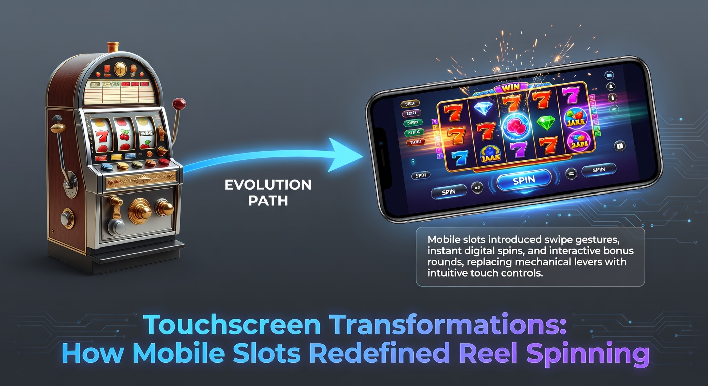 Vergleich von klassischen Casino-Slots mit modernen Touchscreen-Mobile-Apps auf Tablets und Phones